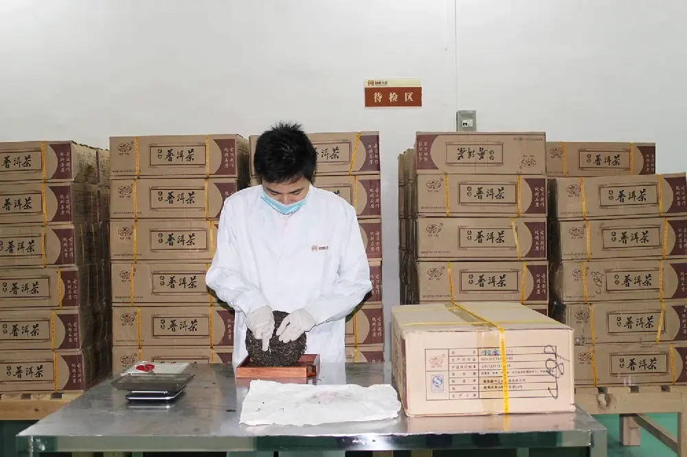 张家界普洱茶检验展示