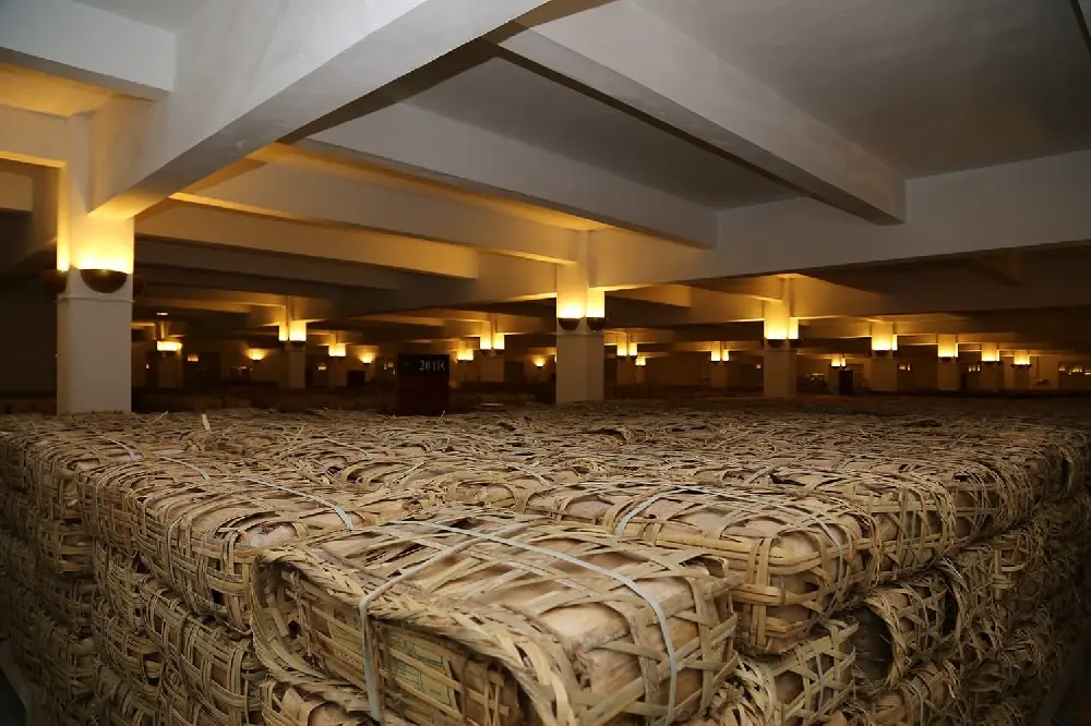 张家界干仓普洱茶仓库展示